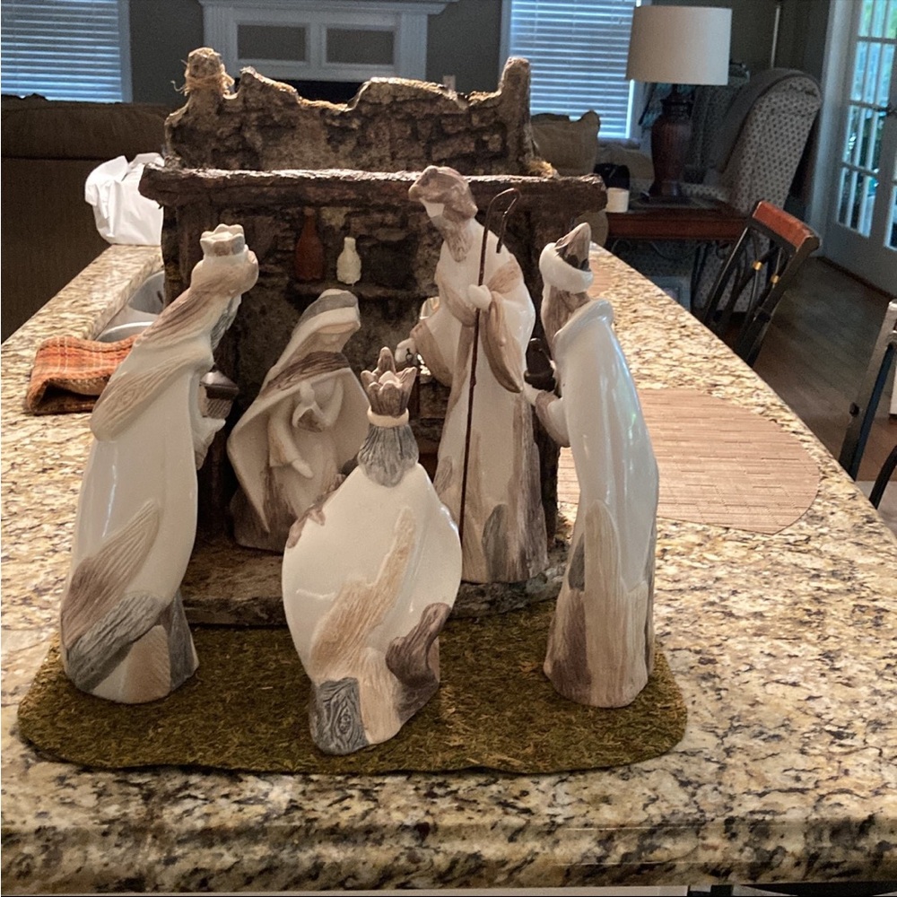 Complete nativity set figures matte finish, crèche, mat - Picture 3 of 9